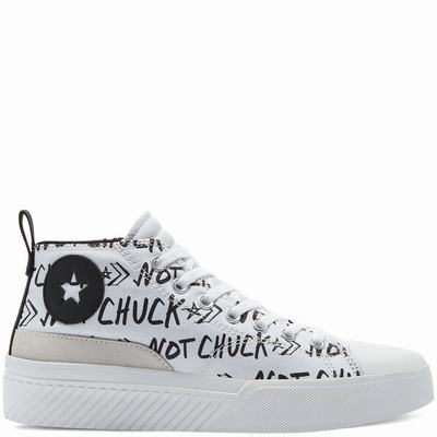 Férfi Converse Digital Terrain Not A Chuck Mid Magasszárú Cipő CO8729405 Fehér/Fekete